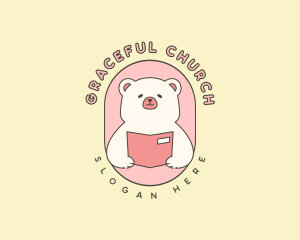 Daycare - Plush Bear Reading logo design