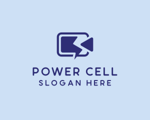 Battery - Video Camera Battery Charge logo design