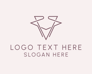 Linear - Elegant Letter V logo design