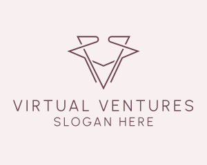 Elegant Letter V logo design