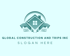 Repairman - Drill Construction Remodeling logo design