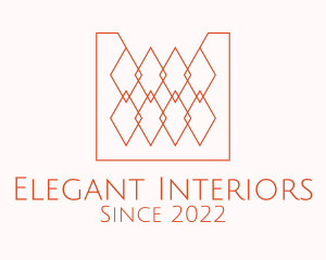 Orange Textile Interior Design  logo design