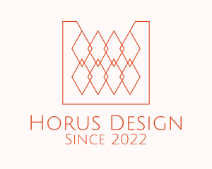 Orange Textile Interior Design  logo design