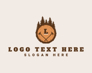 Lumberjack - Lumberjack Wood Axe logo design