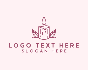 Home Decor - Spa Candlelight Decor logo design