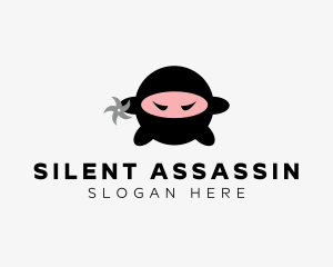 Cute Ninja Fighter  logo design