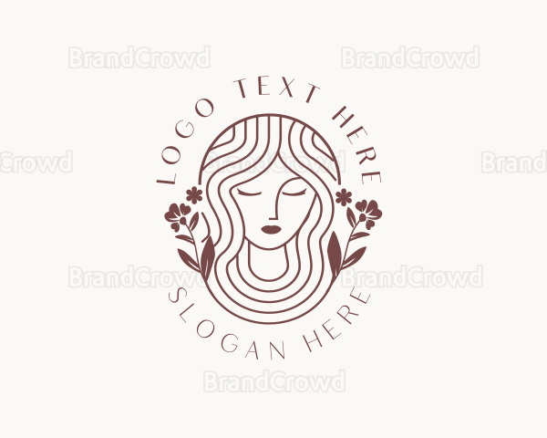 Floral Beauty Woman Logo