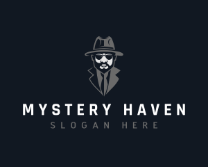 Hat Gentleman Detective logo design