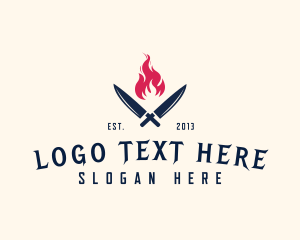 Steakhouse - Restaurant Fire Fork logo design