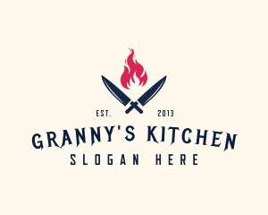 Restaurant Fire Fork logo design