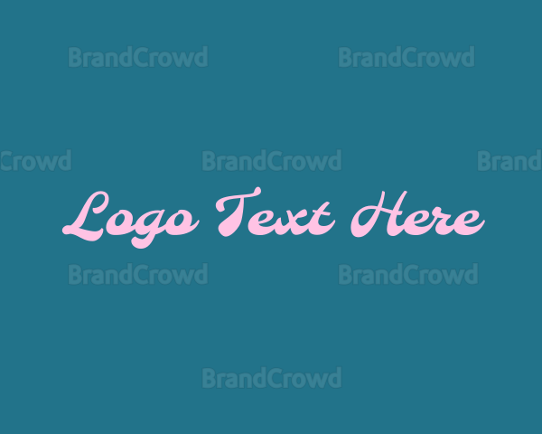 Retro Cursive Business Logo