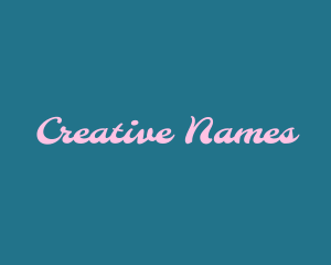 Name - Retro Cursive Business logo design