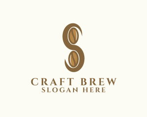 Brewed - Coffee Cafe Letter S logo design