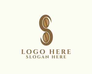 Latte - Coffee Cafe Letter S logo design