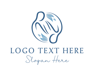 Hot Stone - Relaxing Massage Spa logo design