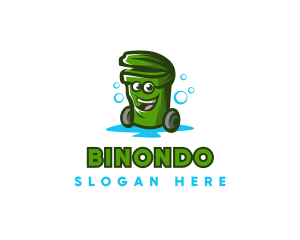 Garbage Bin - Trash Bin Sanitation logo design
