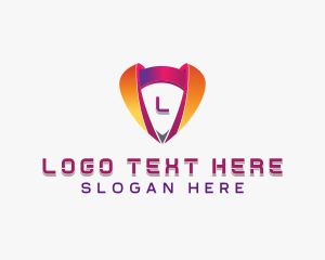 Cybersecurity Tech Shield logo design