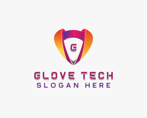 Cybersecurity Tech Shield logo design