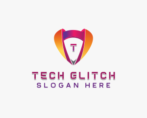 Cybersecurity Tech Shield logo design