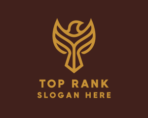 Ranking - Gold Eagle Bird logo design