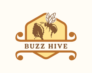 Honey Bee Insect logo design