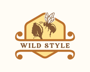 Honey Bee Insect logo design