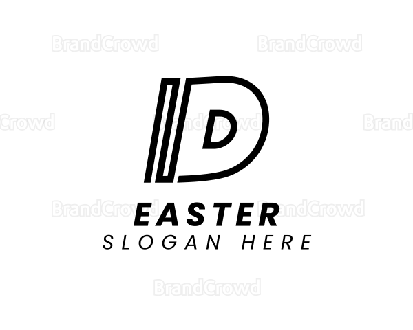 Line Letter D Logo
