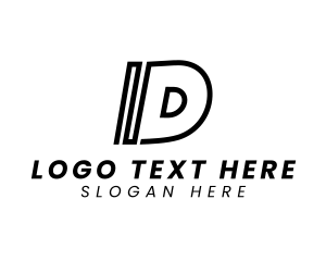 Freight - Line Letter D logo design