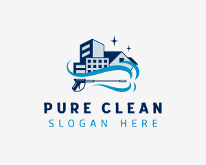 Cleaning Pressure Washer logo design