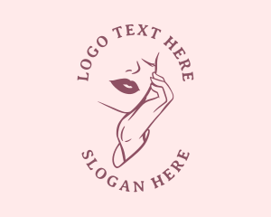 Lipstick - Female Beauty Salon logo design