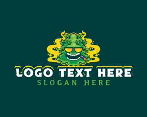 Tounge - Smoker Cannabis Marijuana logo design