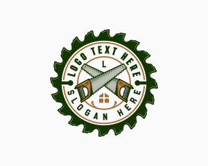 Industrial - Hand Saw Carpentry logo design