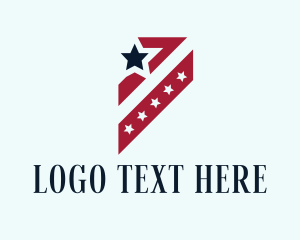 Veteran - Government Veteran Flag logo design
