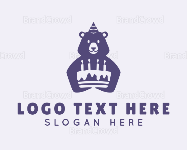 Birthday Cake Bear Logo