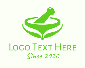 Recipe - Green Traditional Medicine logo design