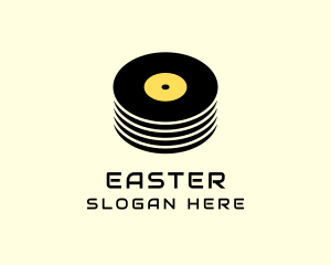 Retro Music Vinyl Logo