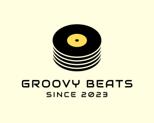 Disco - Retro Music Vinyl logo design