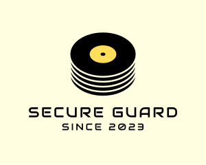 Vinyl Player - Retro Music Vinyl logo design