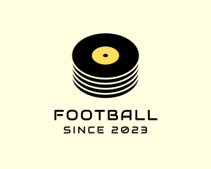 Recording Studio - Retro Music Vinyl logo design