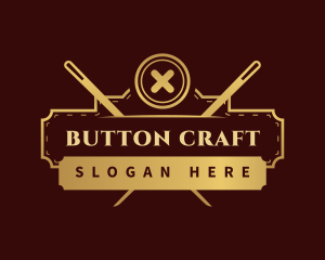 Button - Button Dressmaker Tailor logo design