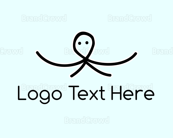 Hand Drawn Octopus Logo