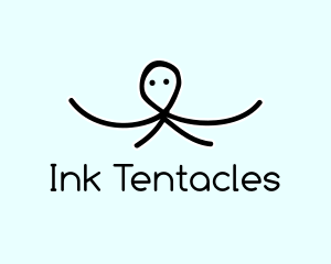 Tentacles - Hand Drawn Octopus logo design