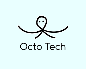 Hand Drawn Octopus logo design