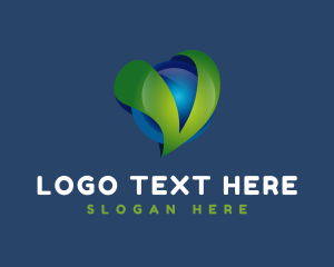 Globe - Business Professional Letter V logo design