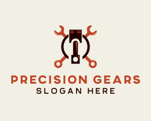 Mechanical - Mechanic Piston Wrench logo design