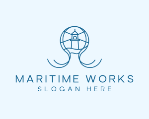 Lighthouse Tower Maritime logo design