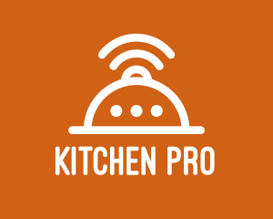 Cookware - Kitchen Messenger Wifi logo design