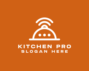 Cookware - Kitchen Messenger Wifi logo design