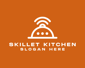 Kitchen Messenger Wifi logo design