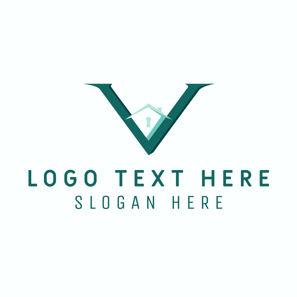 Roof Keyhole Letter V Logo | BrandCrowd Logo Maker